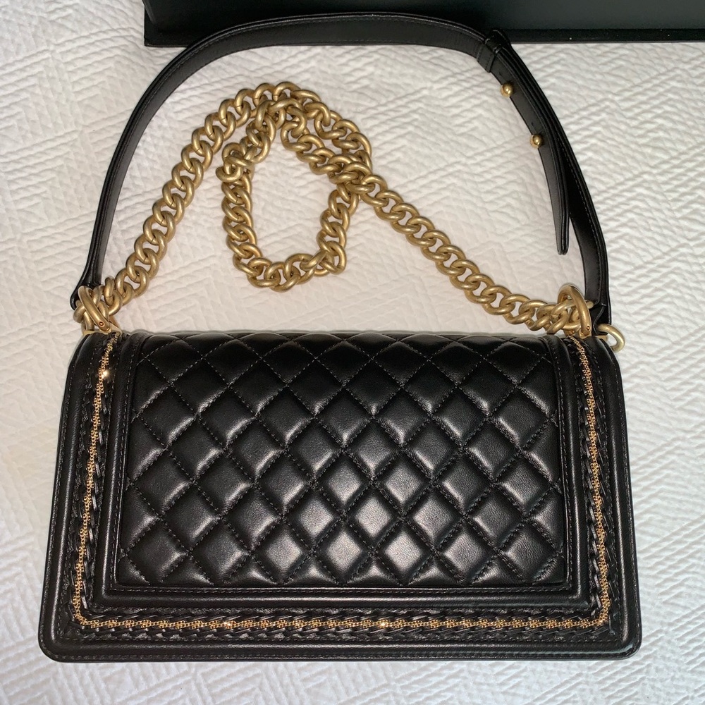 CHANEL Black and Gold Crossbody Bag - Picture 8 of 8